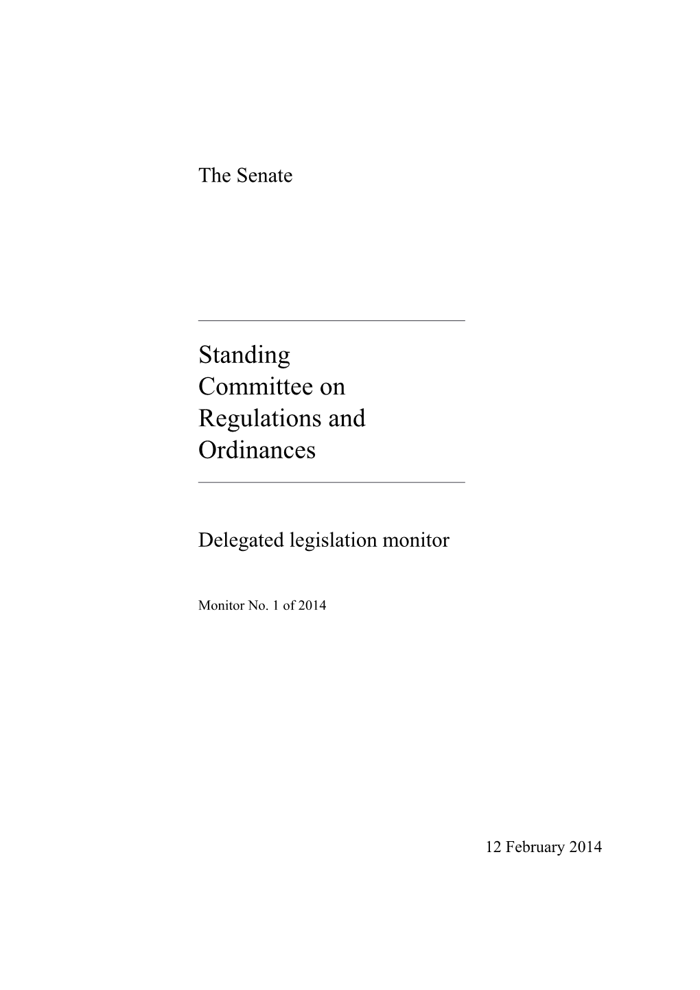 Committee on Regulations and Ordinances