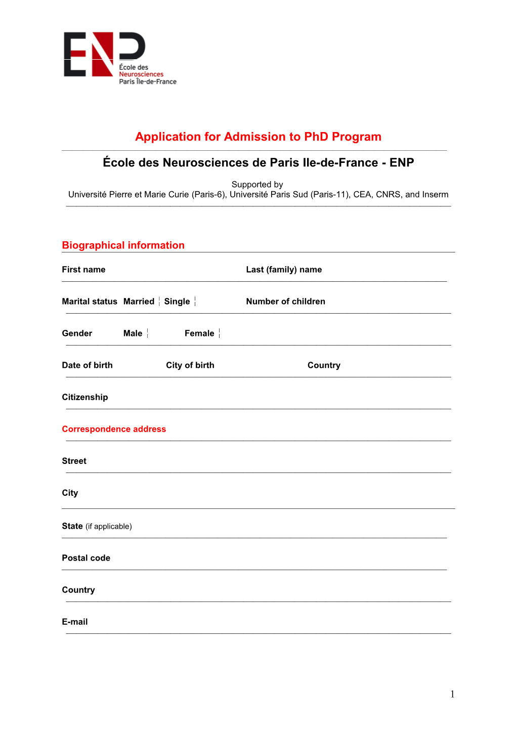 Application for Admission s15