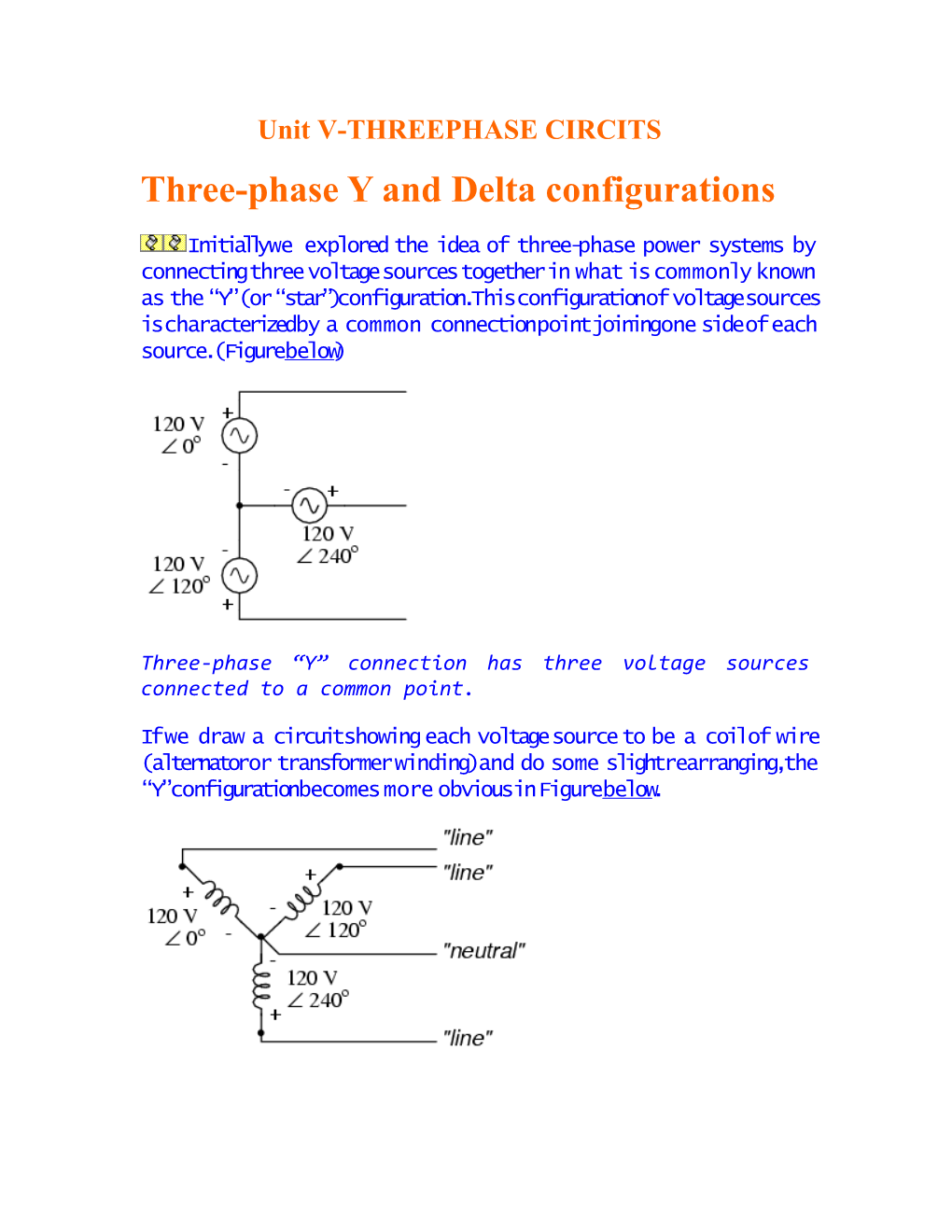 Unit V-THREEPHASE CIRCITS