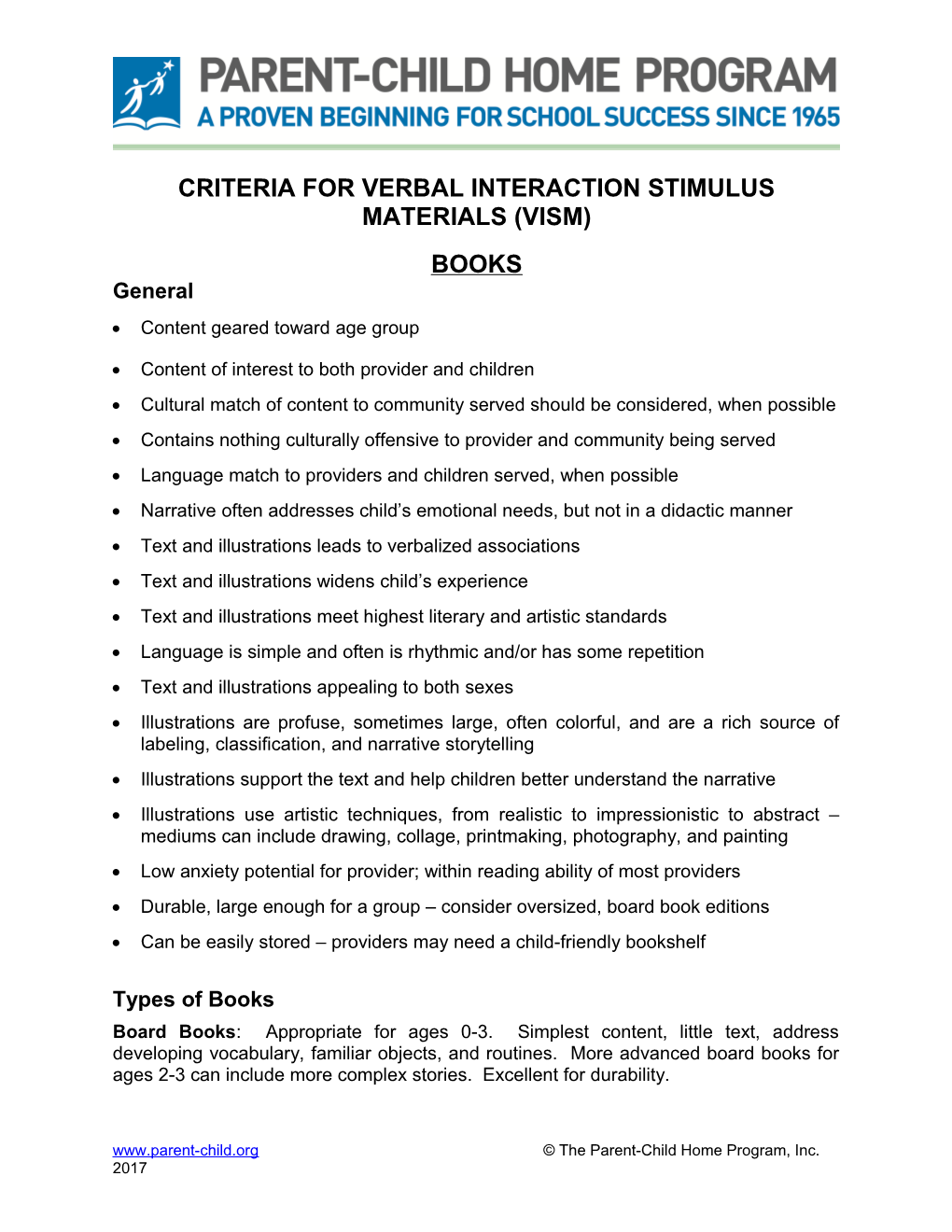 Criteria for Verbal Interaction Stimulus Materials (Vism)