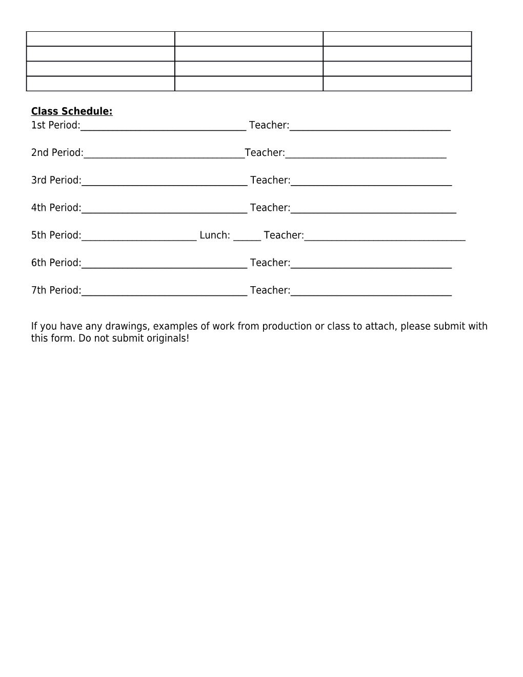 Tech Positions Application Form