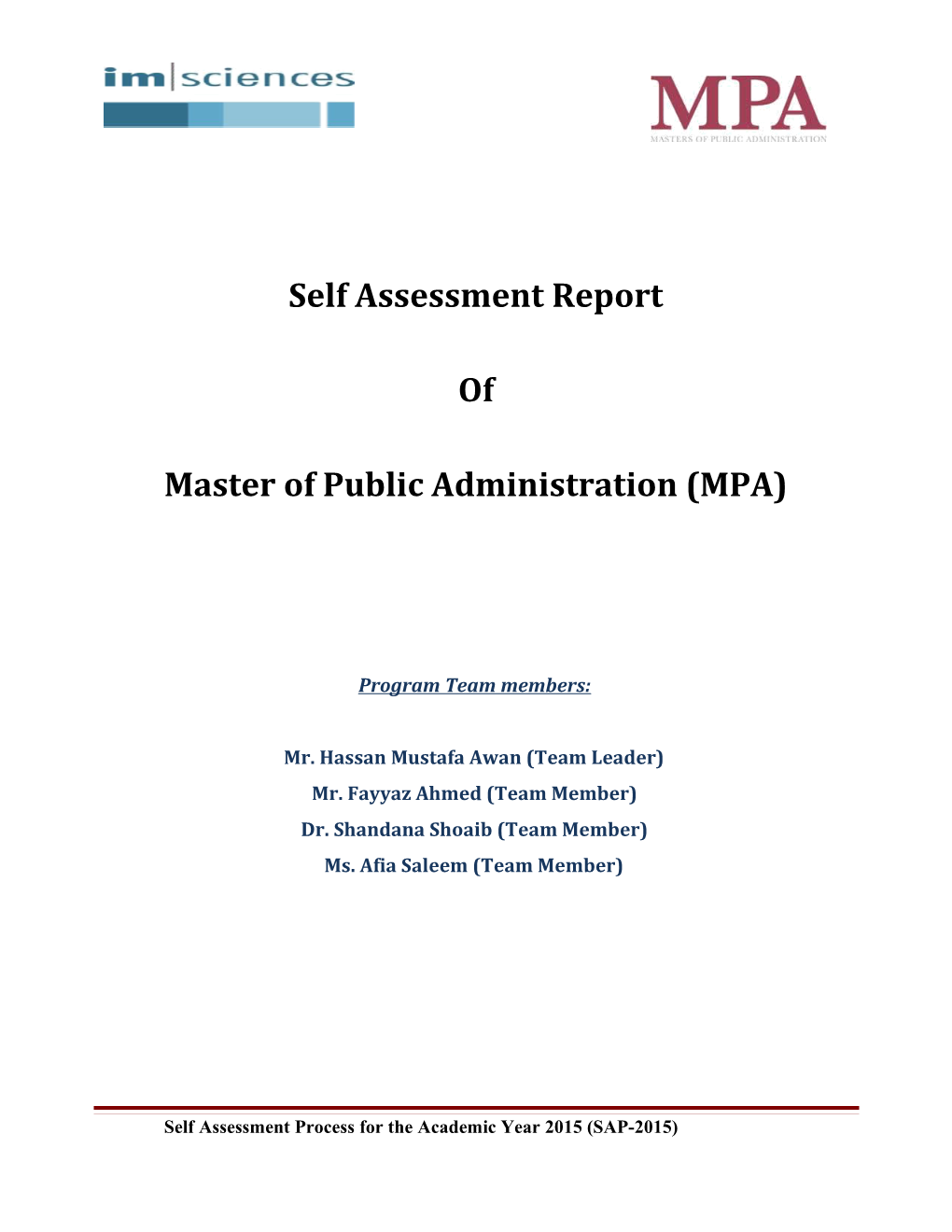 Master of Public Administration (MPA)