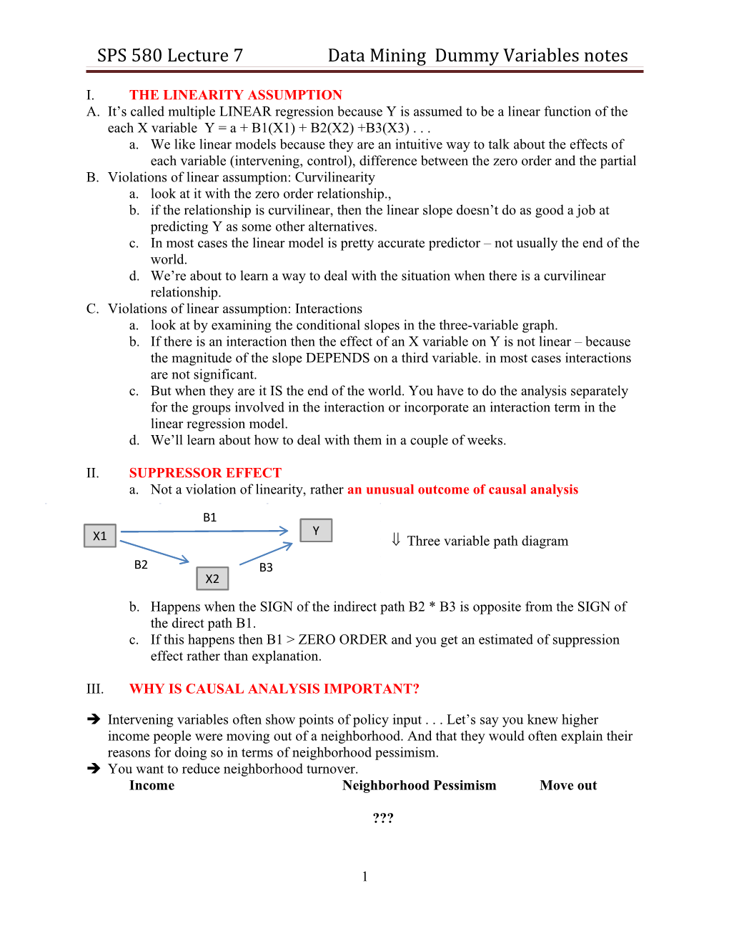 SPS 580 Lecture 7 Data Mining Dummy Variables Notes