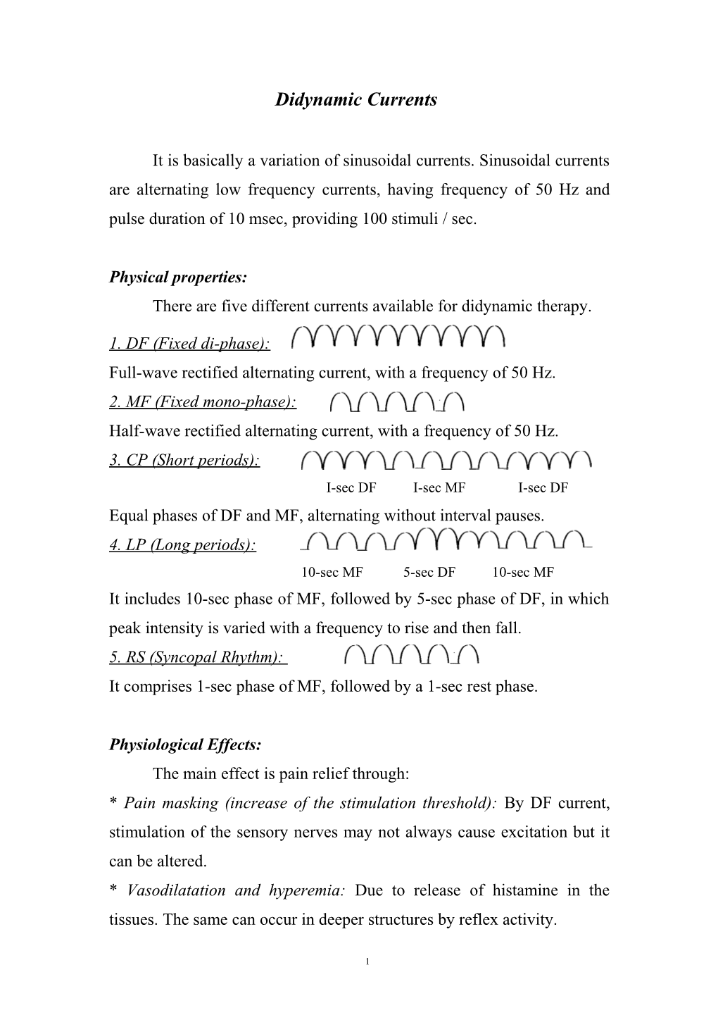 Didynamic Currents