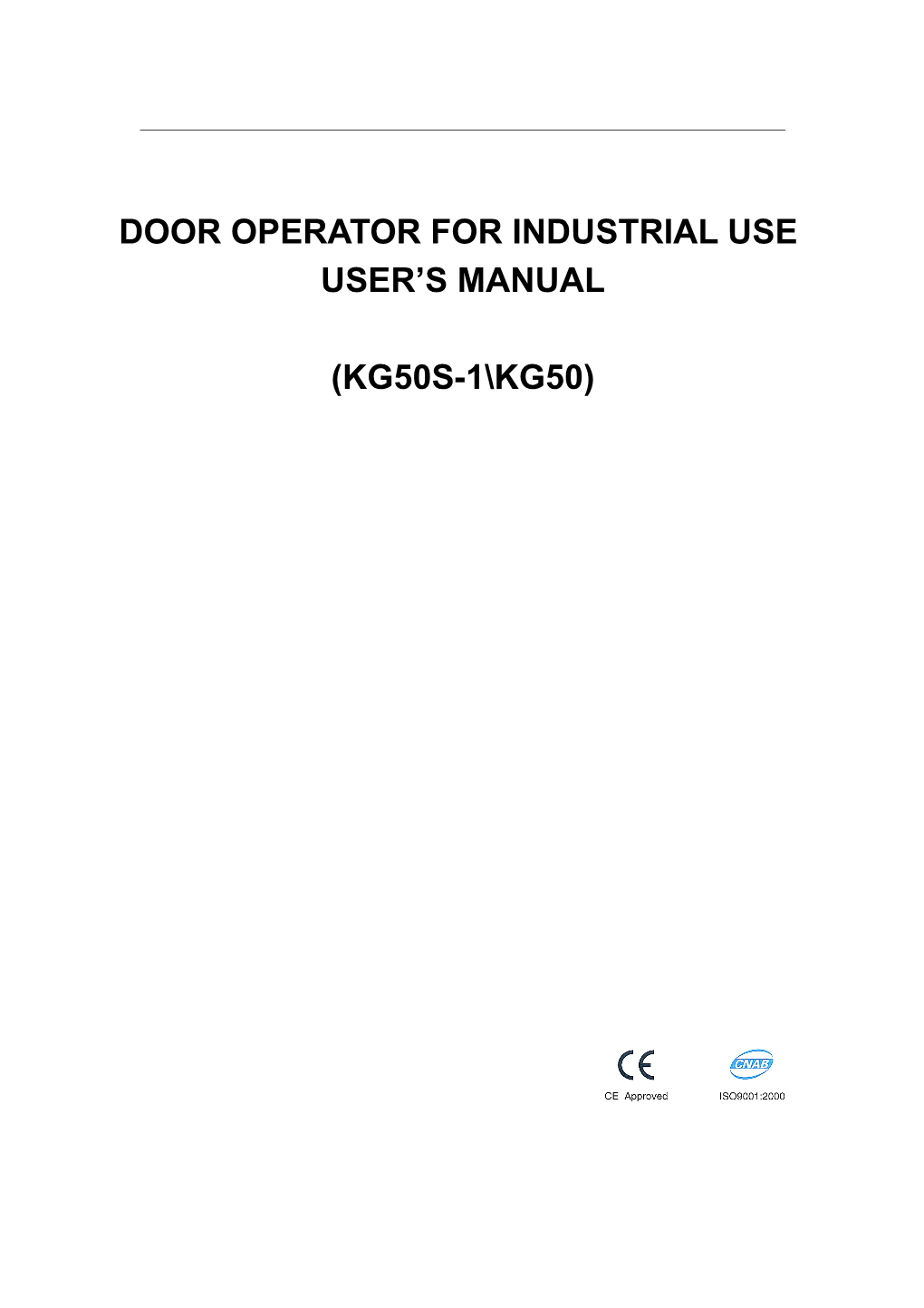 KG50 Series Industrial Rolling Door Operator