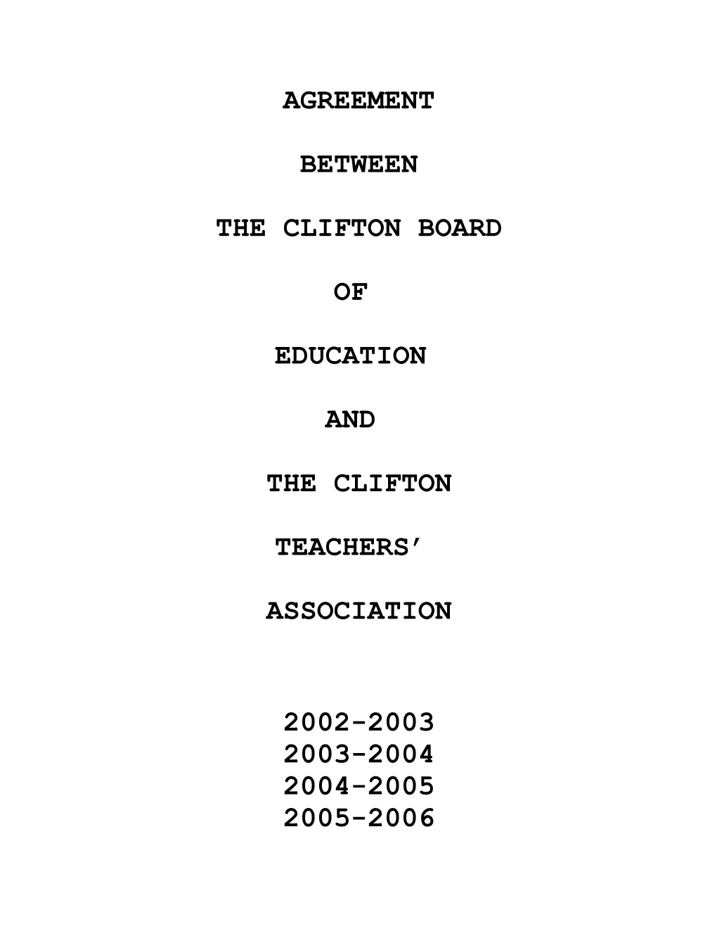 The Clifton Board