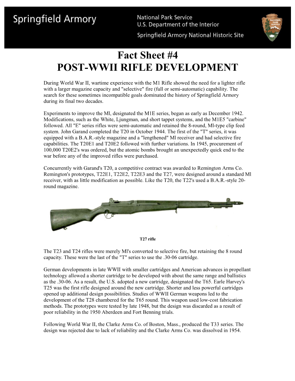 Post-Wwii Rifle Development
