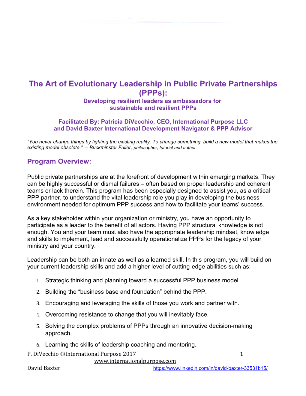 The Art of Evolutionary Leadership in Publicprivate Partnerships (Ppps)