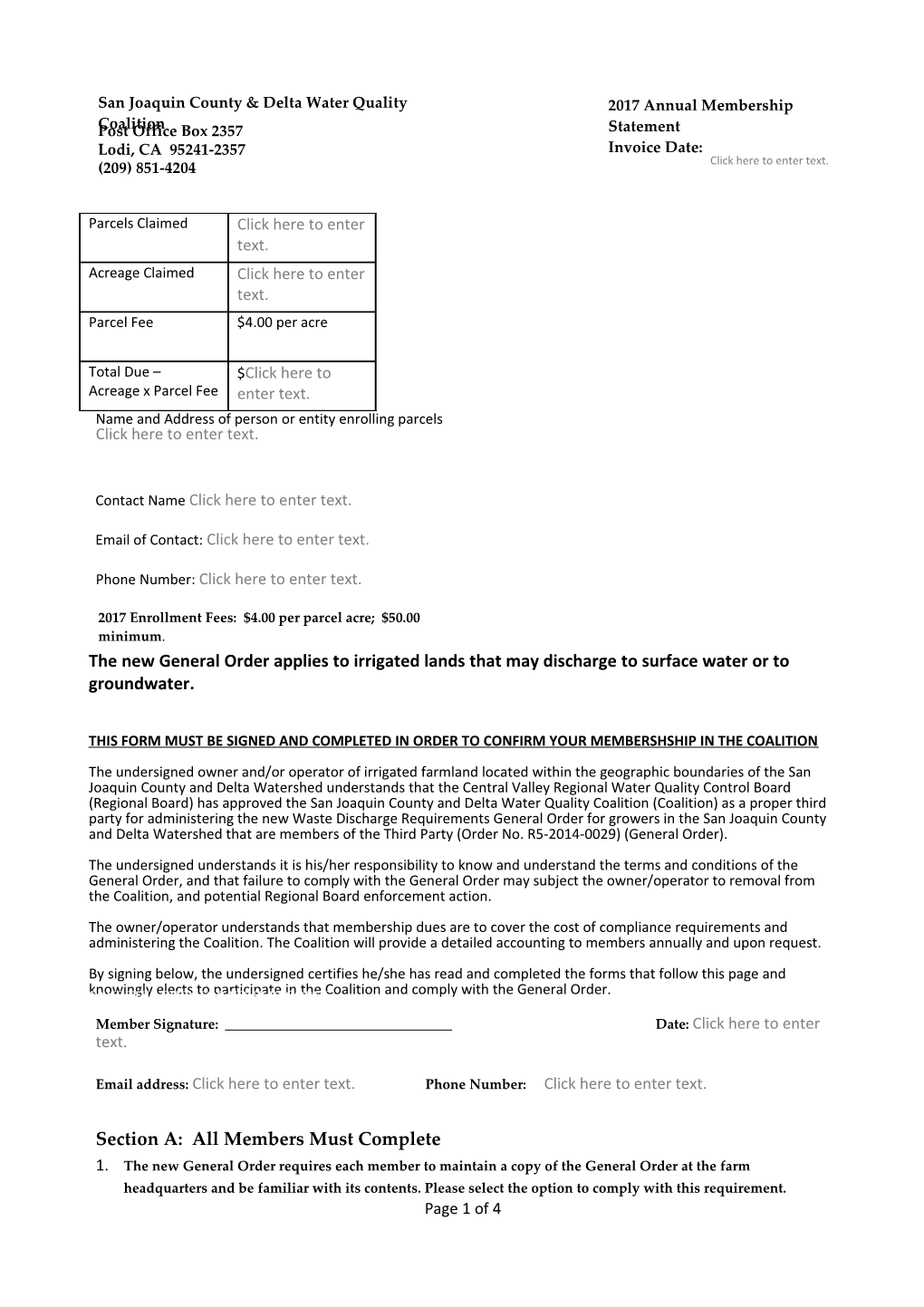 San Joaquin County Delta Water Quality Coalition