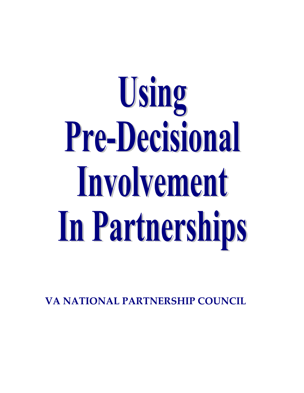 Va National Partnership Council