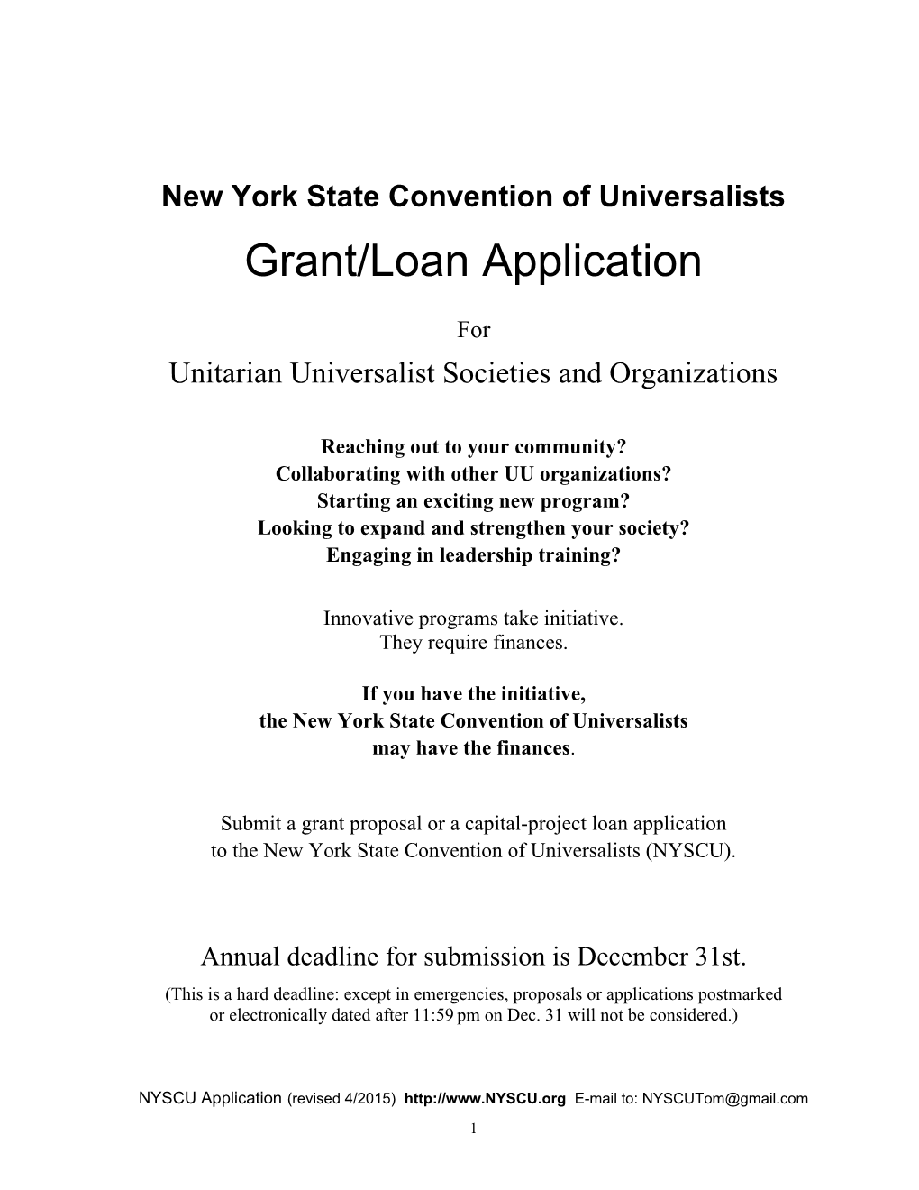 New York State Convention of Universalists