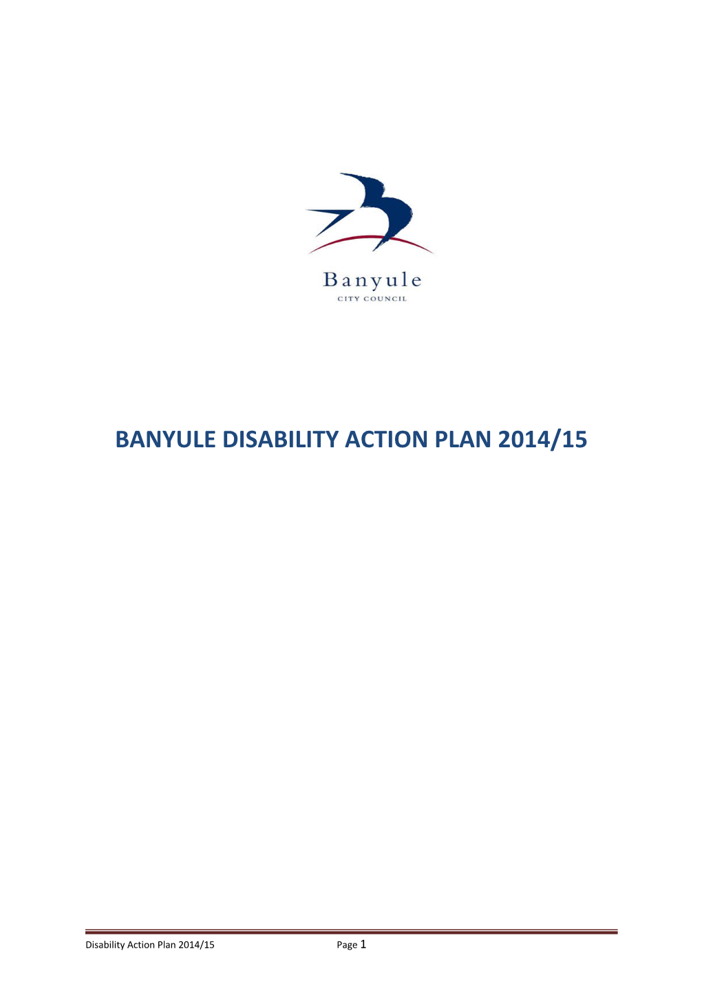Banyule Disability Action Plan 2014/15