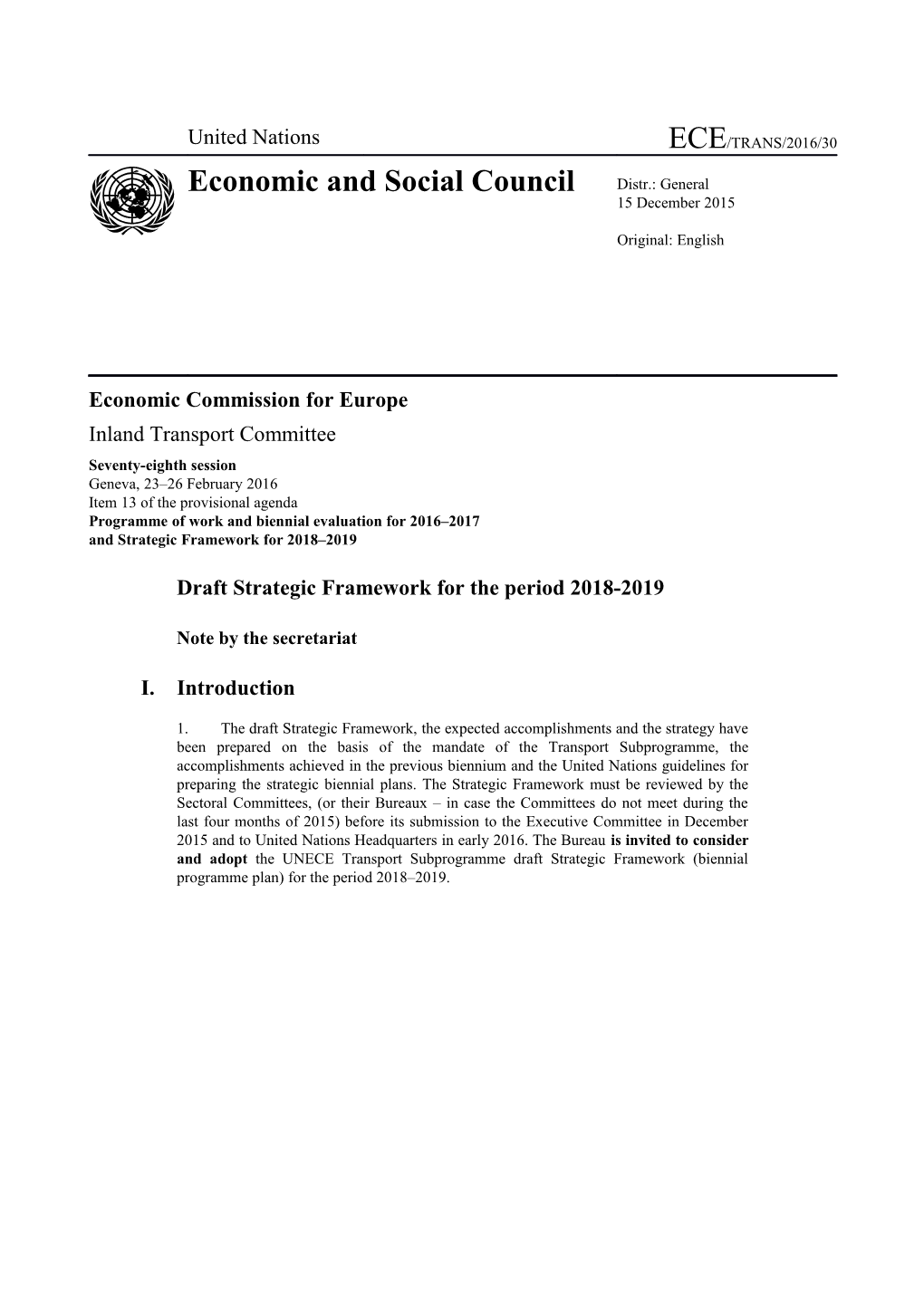 Economic Commission for Europe s48
