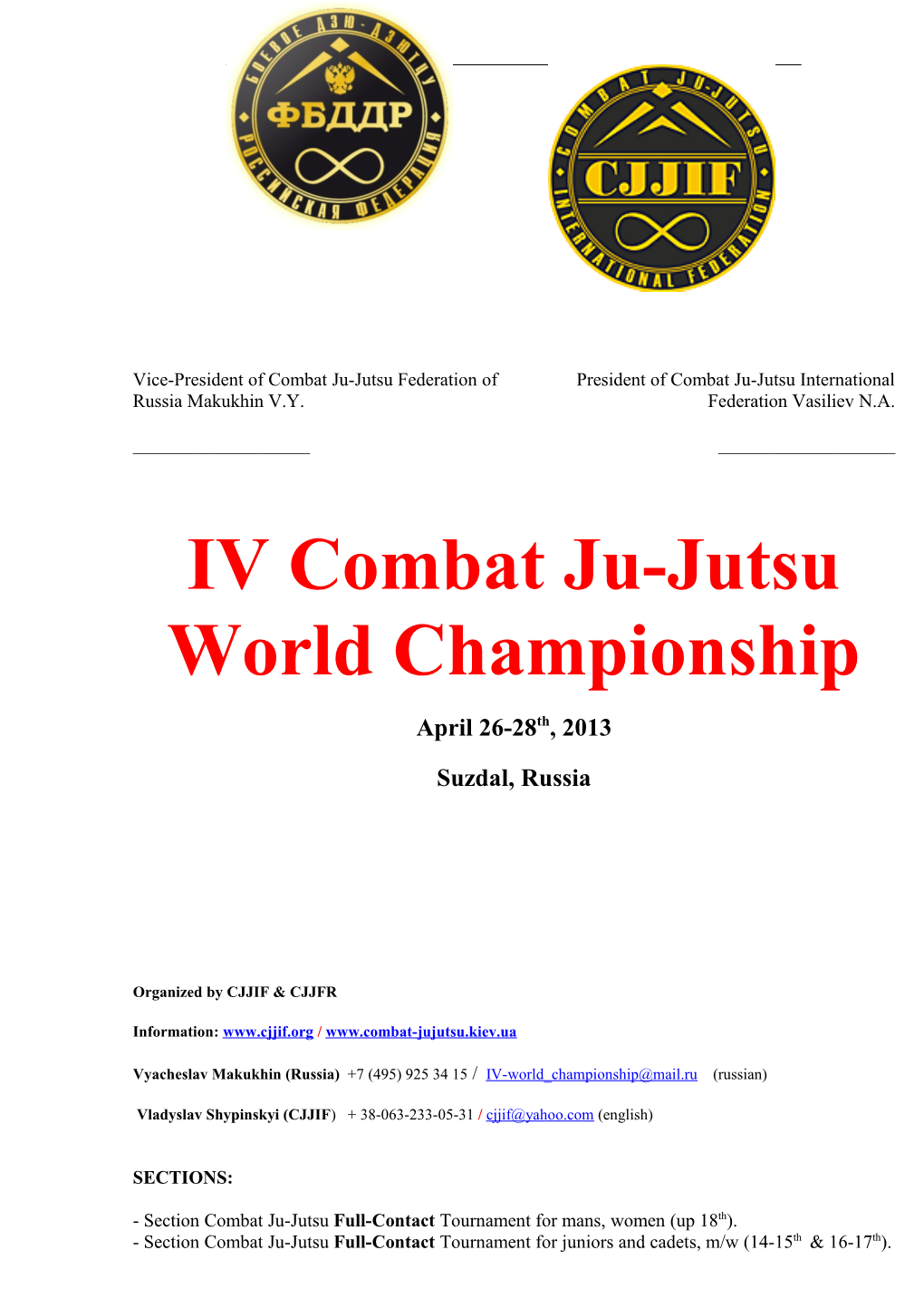 Ivcombat Ju-Jutsu World Championship