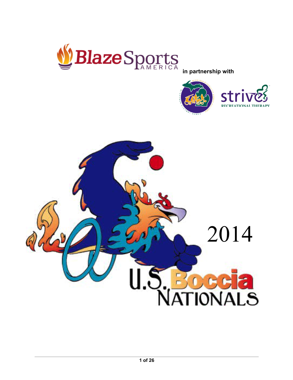 US Boccia Nationals Event Registration Packet