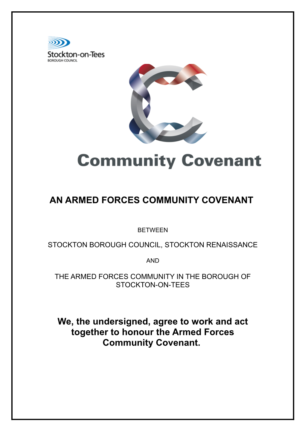 An Armed Forces Community Covenant