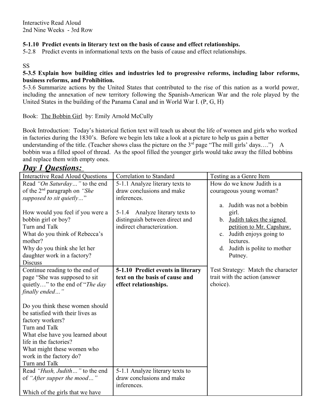 Interactive Read Aloud Sample s3