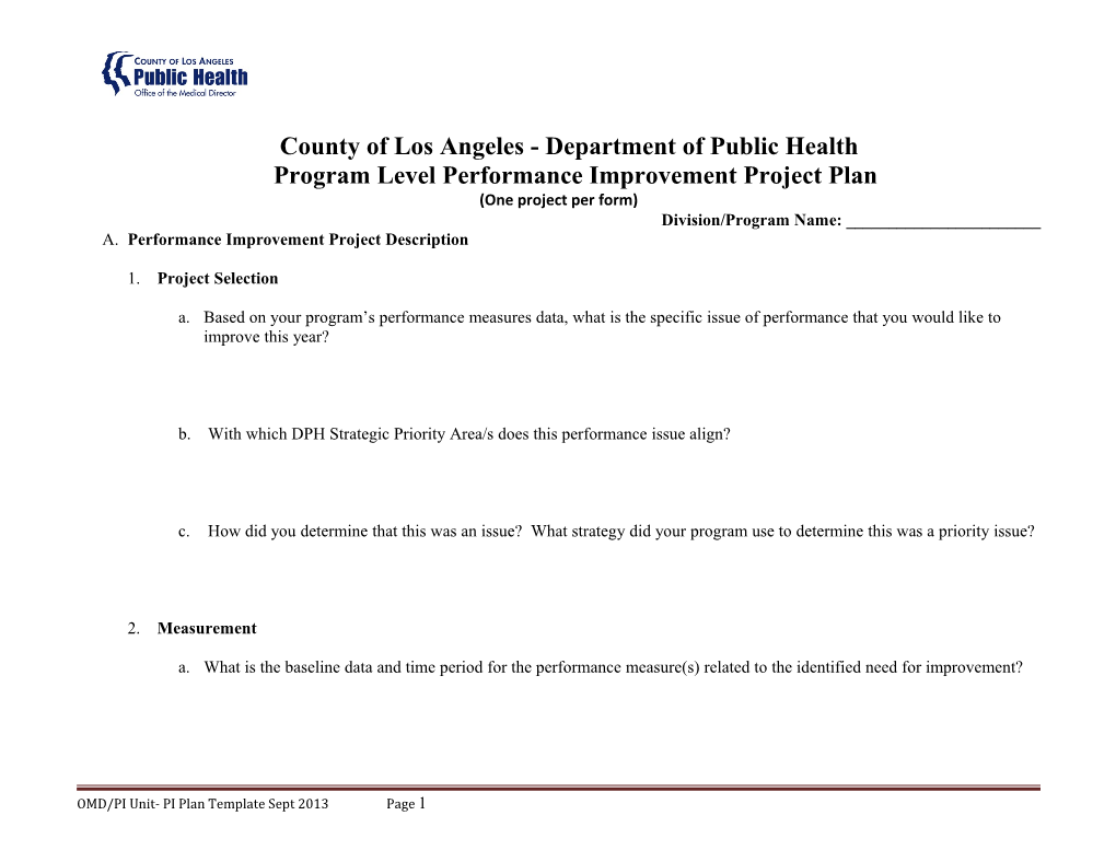 County of Los Angeles - Department of Public Health