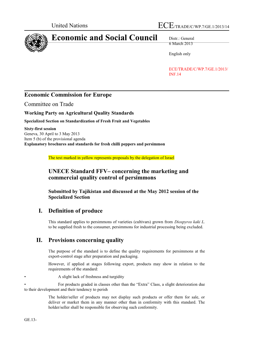 Economic Commission for Europe s29
