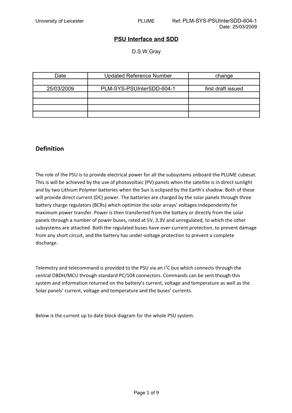 University of Leicesterplumeref: PLM-SYS-Psuintersdd-604-1