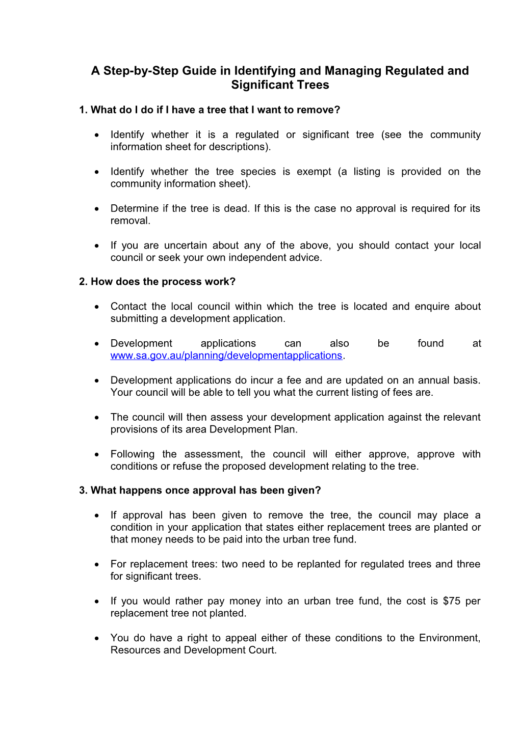 A Step-By-Step Guide in Identifying and Managing Regulated and Significant Trees