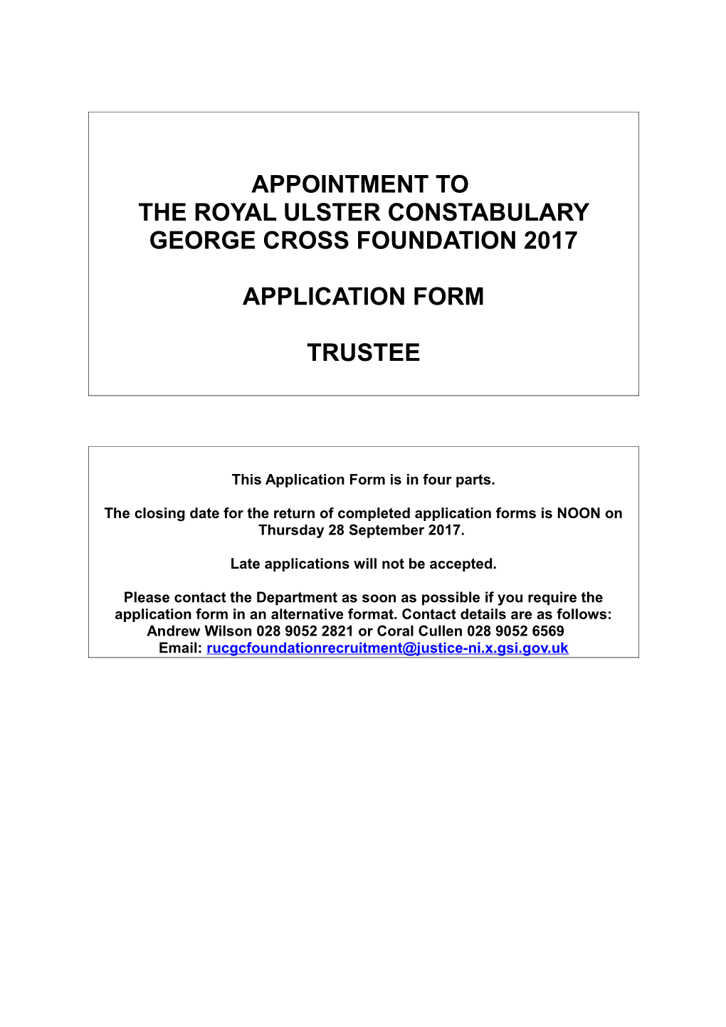 Application Form for Independent Members - NIPB