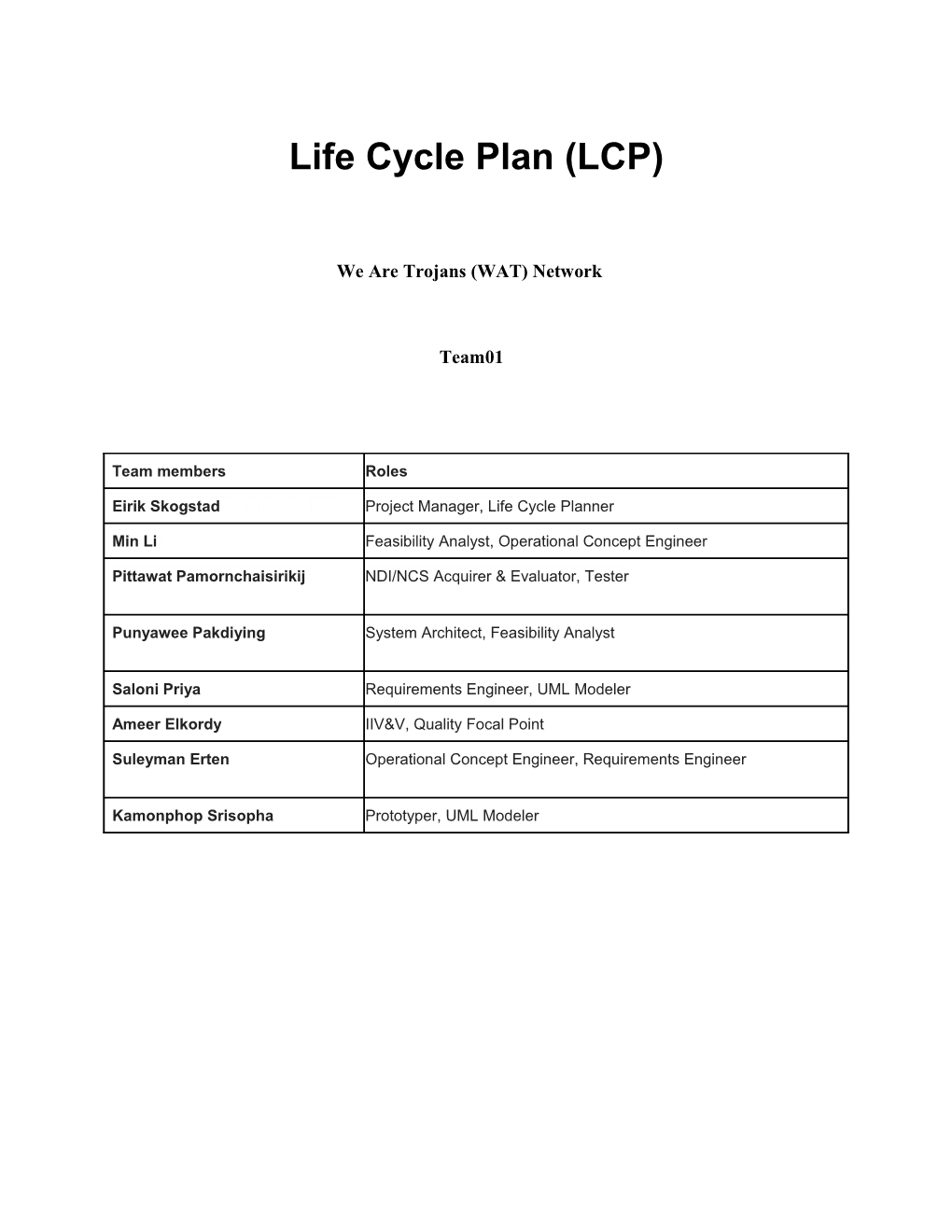 Life Cycle Plan (LCP) s4