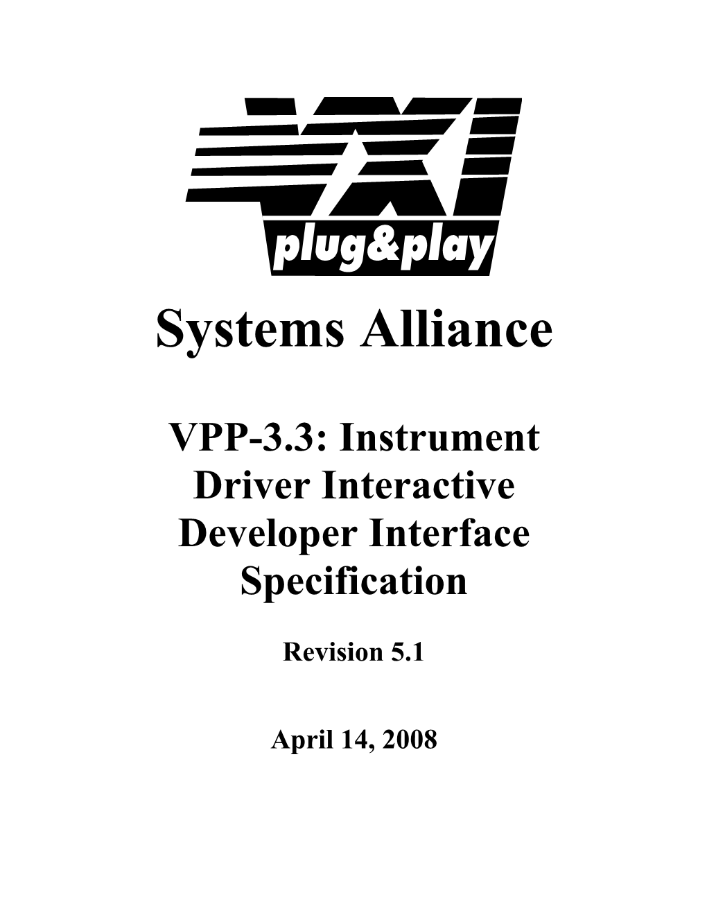 VPP-3.3: Instrument Driver Interactive Developer Interface Specification