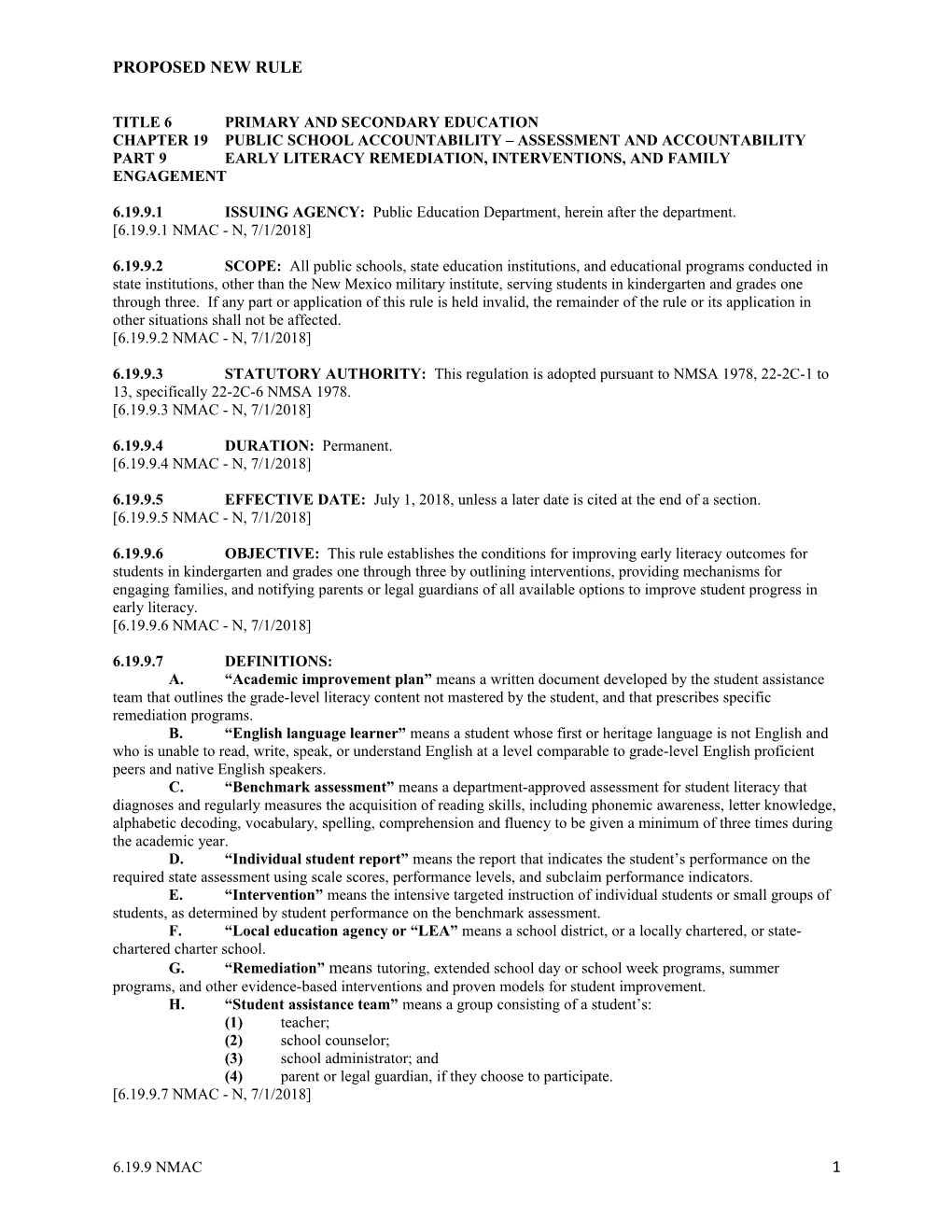 Title 6Primary and Secondary Education