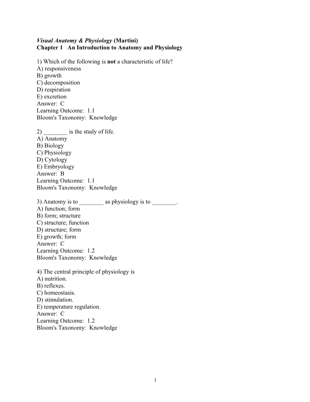 Visual Anatomy & Physiology (Martini)