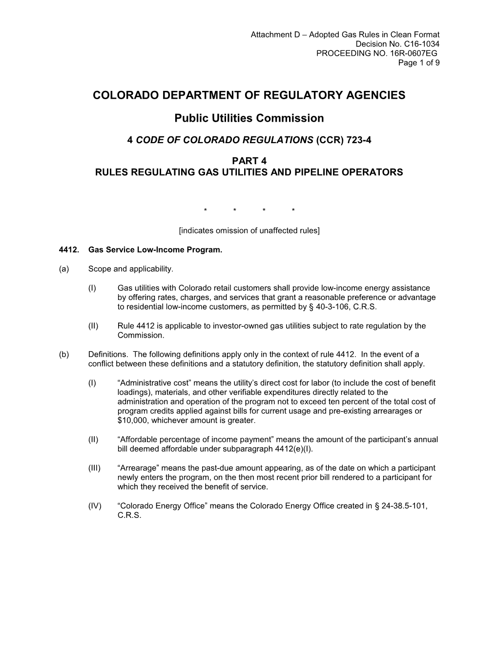 Colorado Department of Regulatory Agencies s11