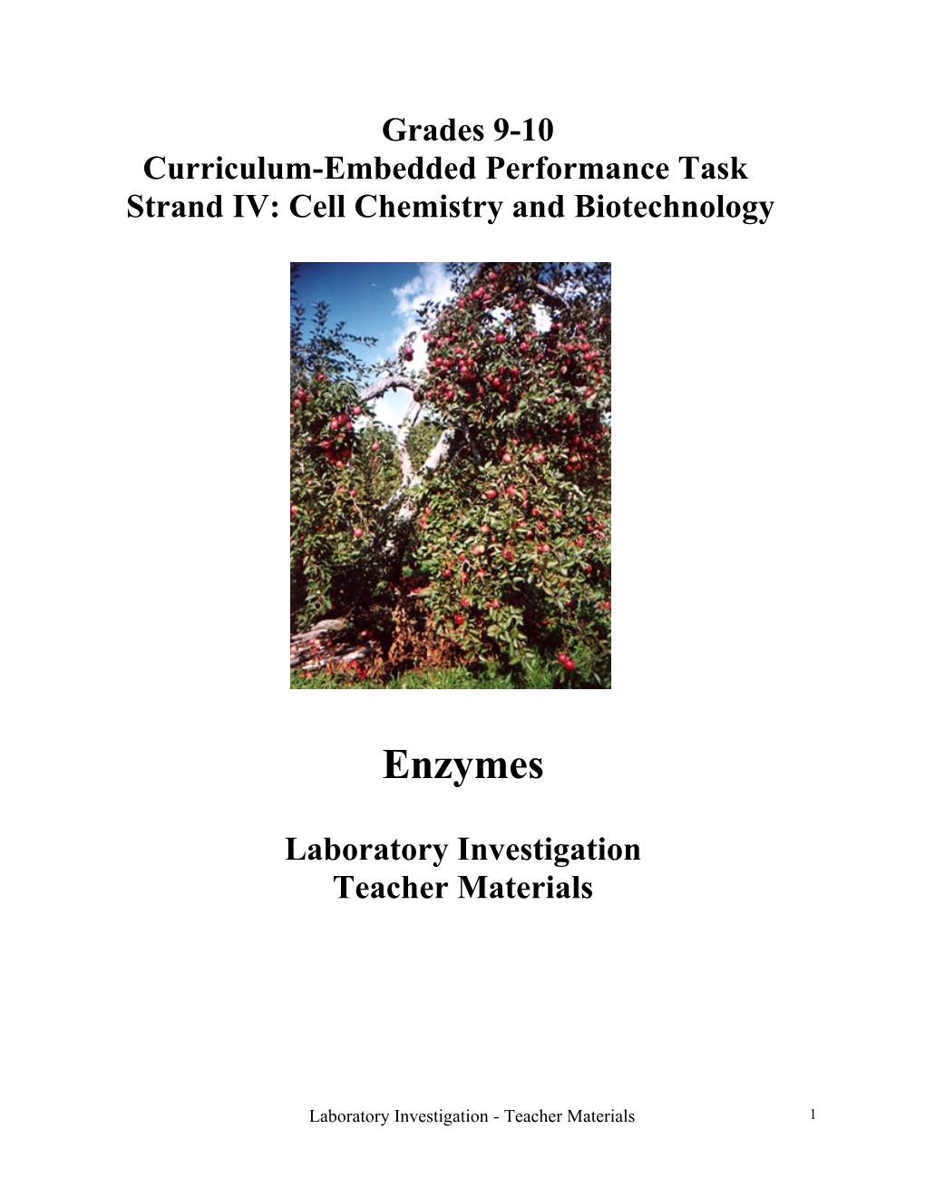 Curriculum-Embedded Performance Task