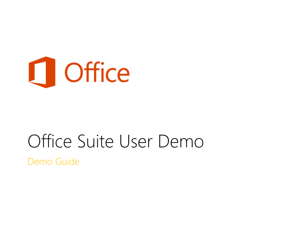 Office Suite User Demo