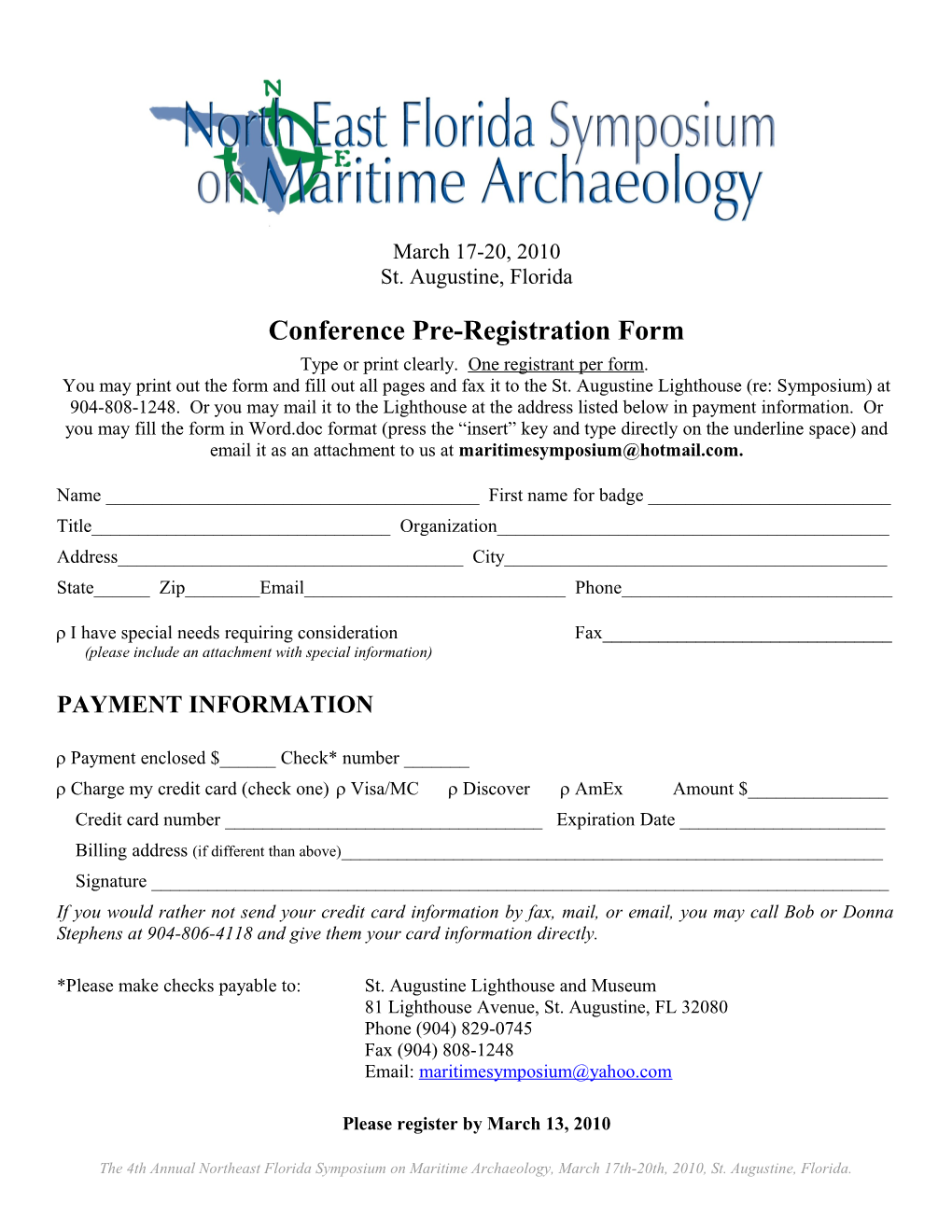 Conference Registration Form s2