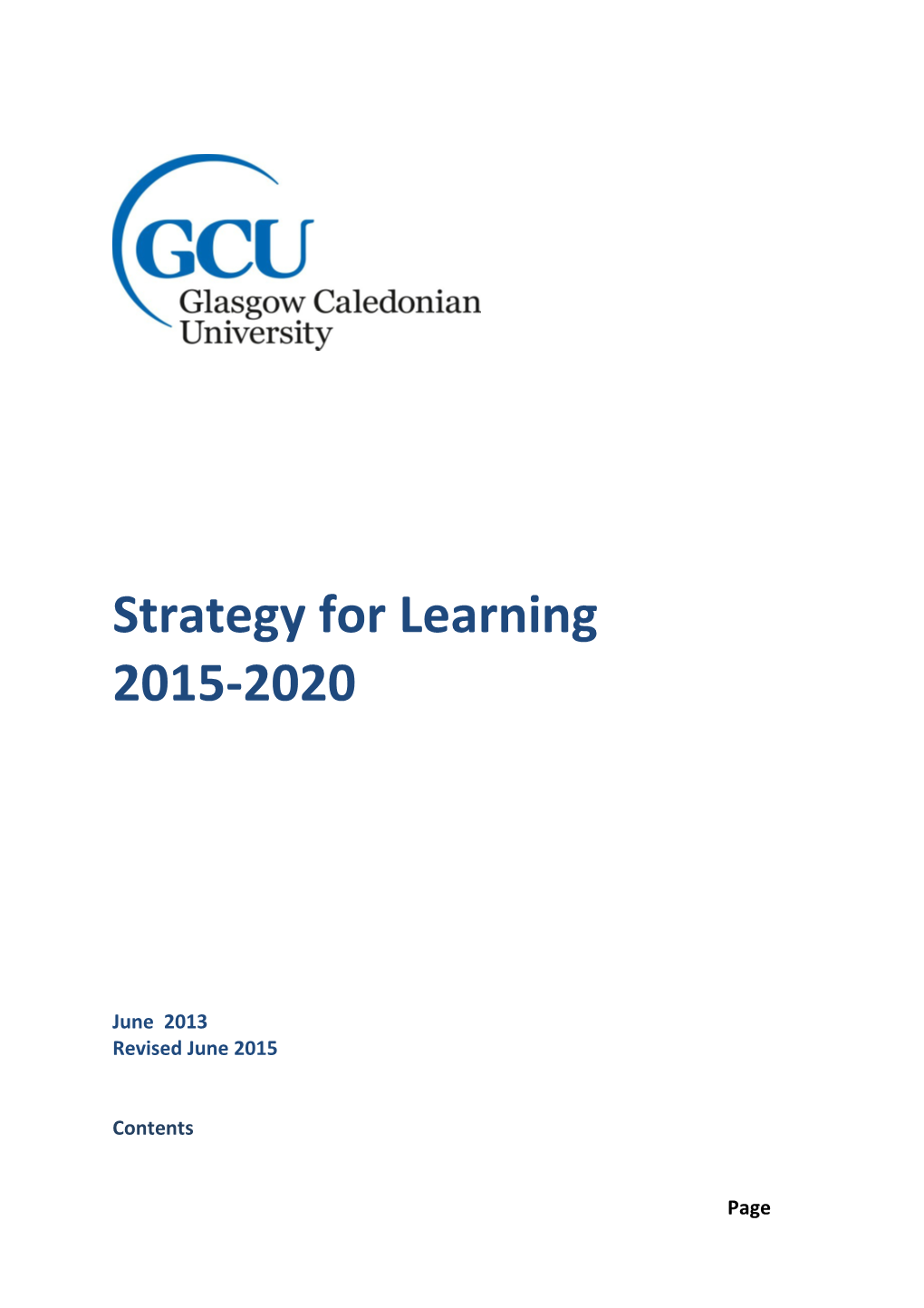 Strategy for Learning