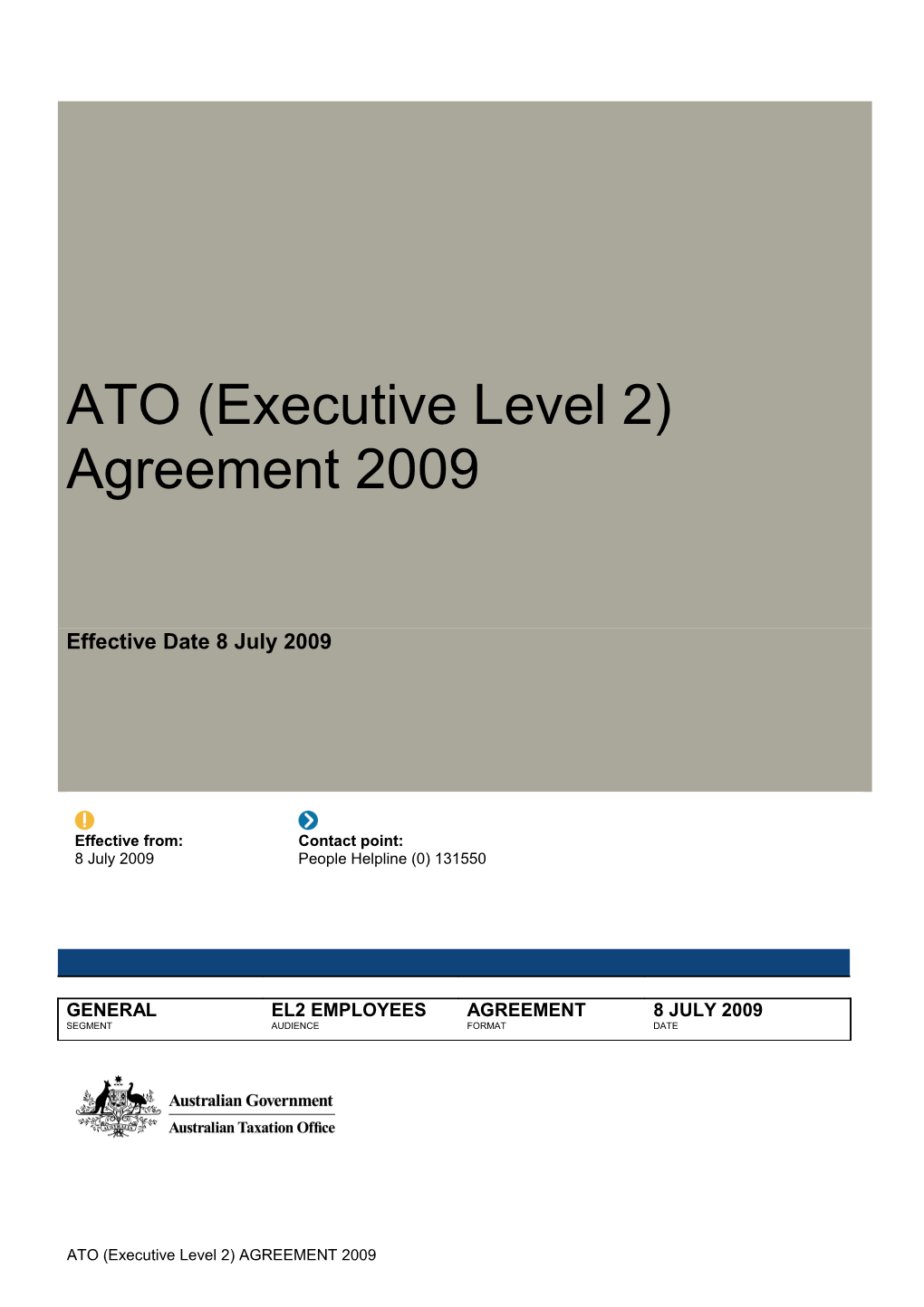 ATO (Executive Level 2) Agreement 2006