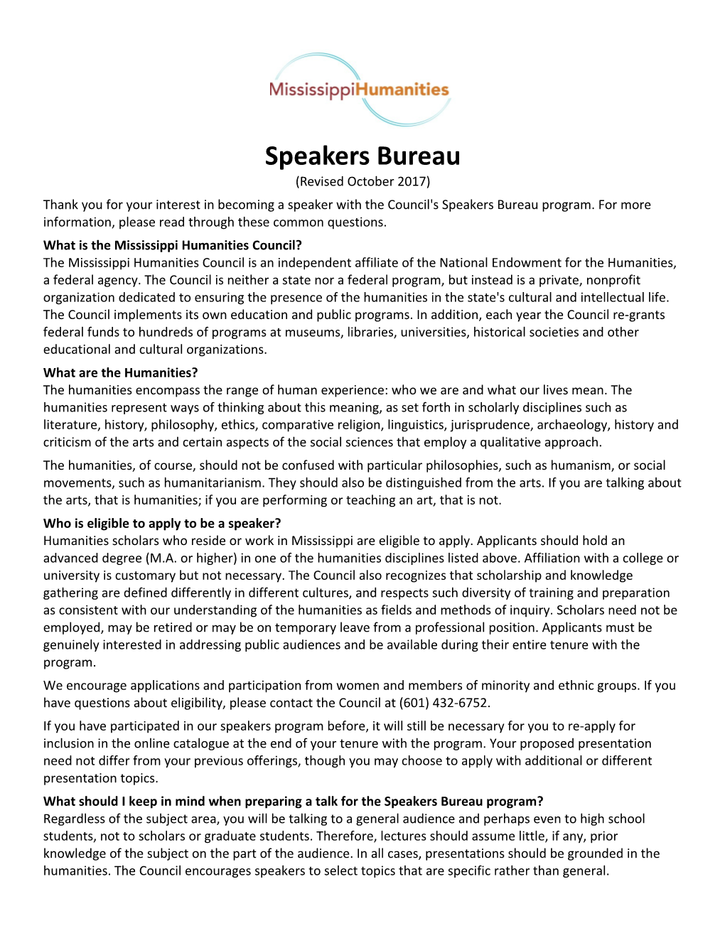 Who Is Eligible to Apply to Be a Speaker?