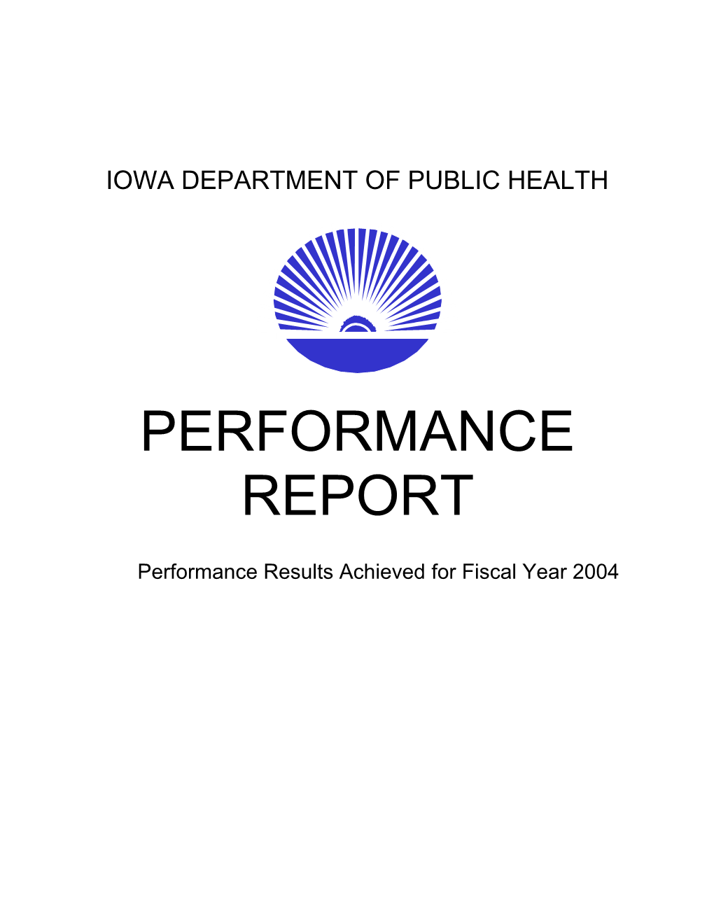 2004 IDPH Performance Report