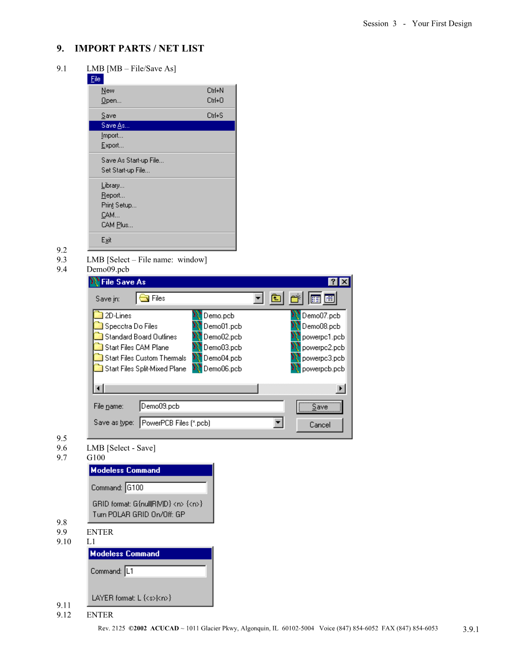 Powerpcb Training Manual, Your First Design s1