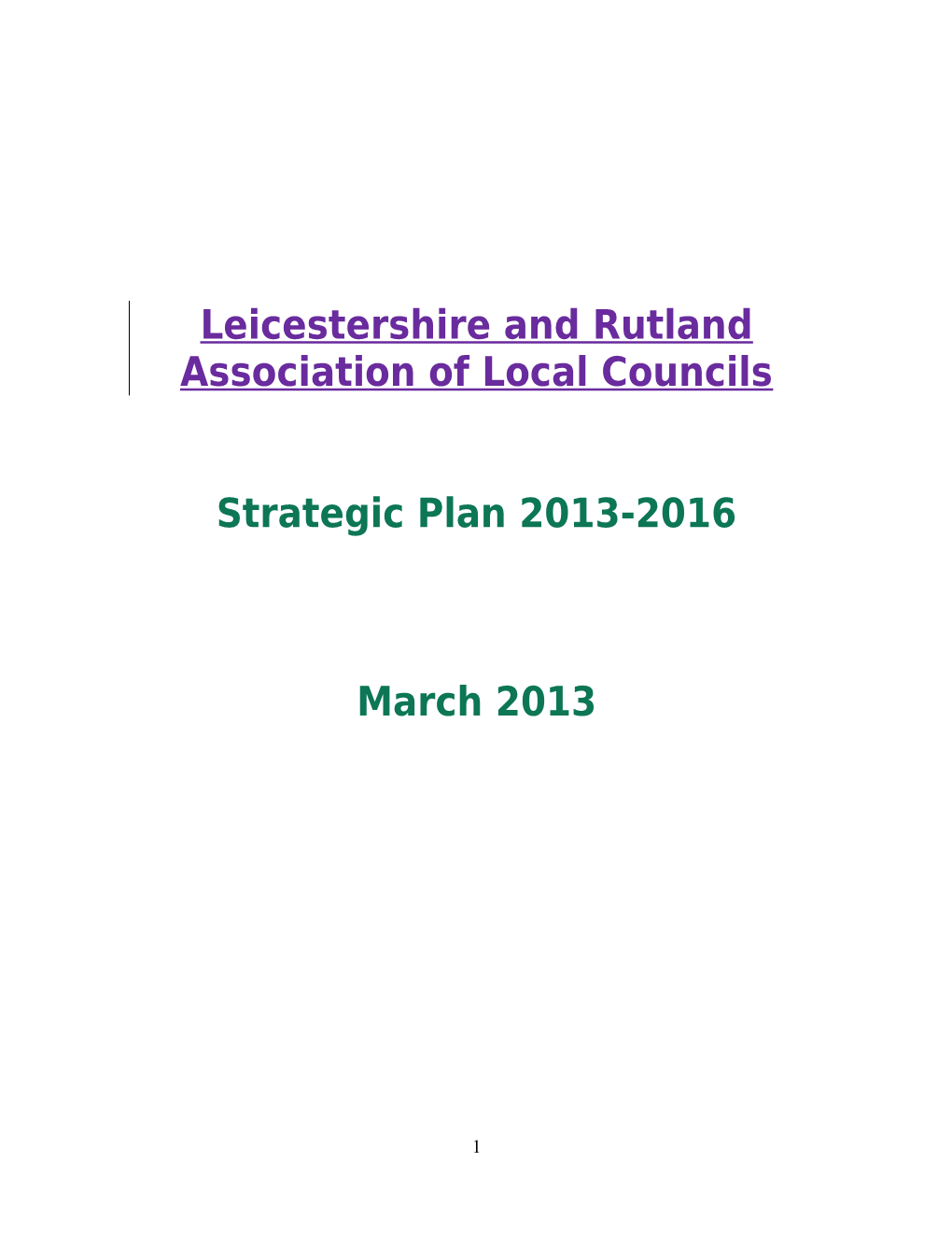 LRALC Strategic Plan Themes and Actions
