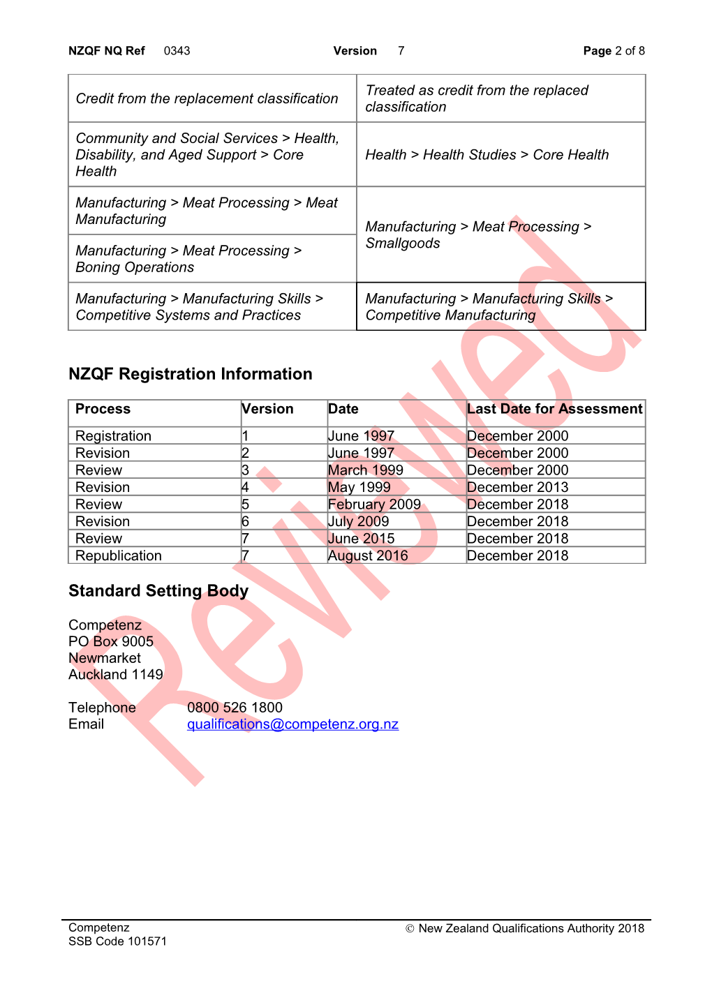 0343 National Certificate in Food and Related Products Processing (Level 3) s1