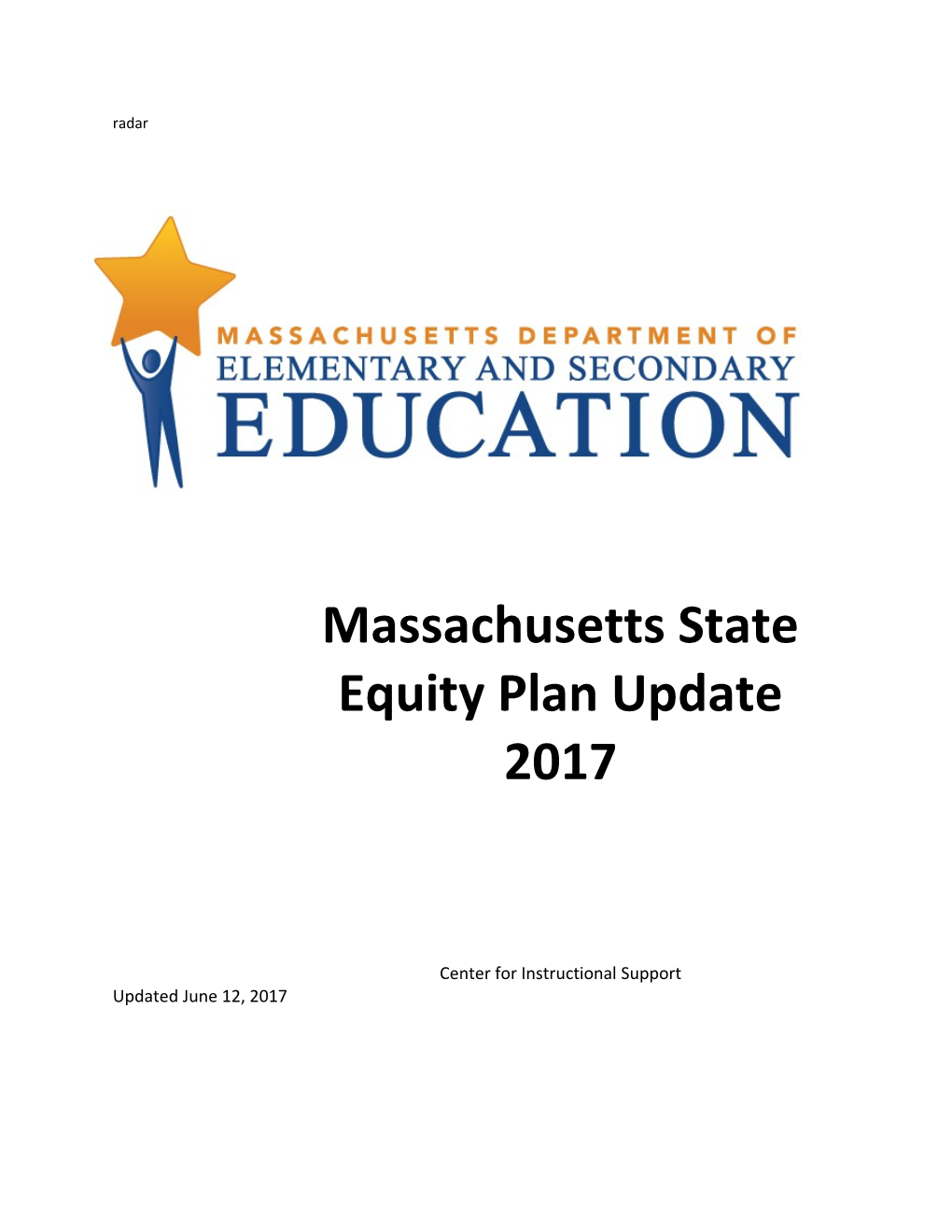 Massachusetts State Equity Update