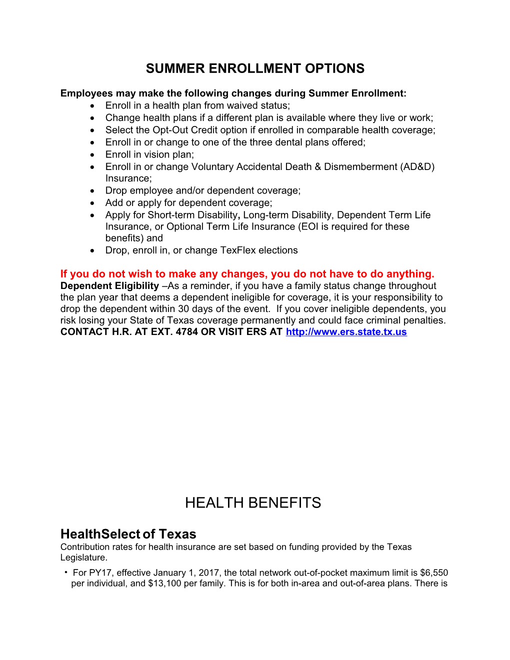 Texas Employees Group Benefits Program (Gbp)