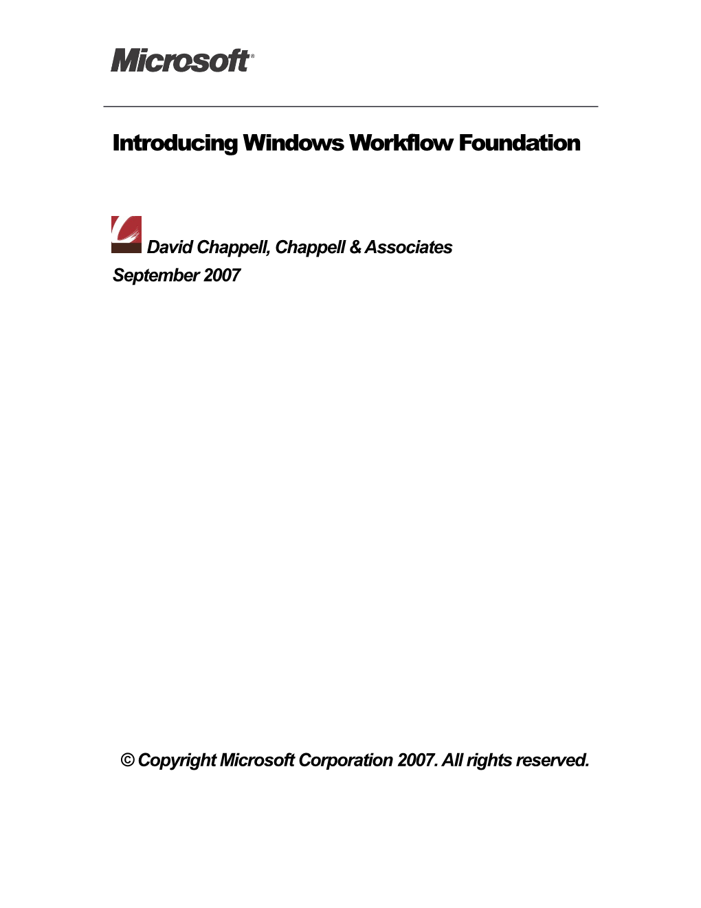 Introducing Windows Workflow Foundation