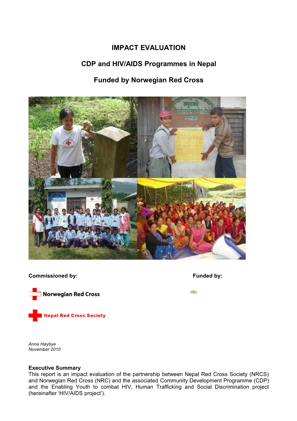 Impact Evaluation Report: NRCS / NRC Partnership and Associated Programmes s1