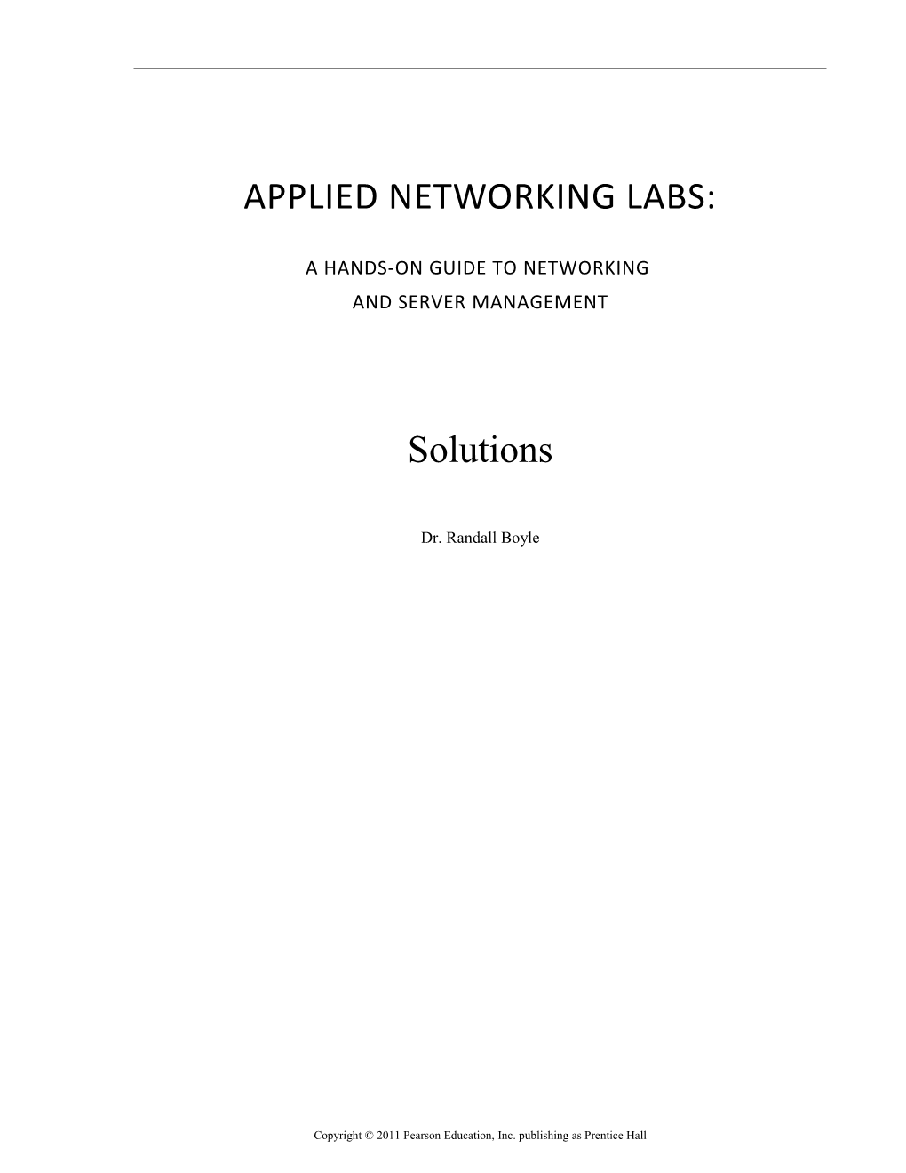APPLIED Networking Labs