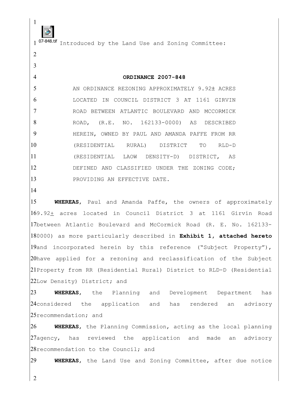 Introduced by the Urban Affairs and Planning Committee s1