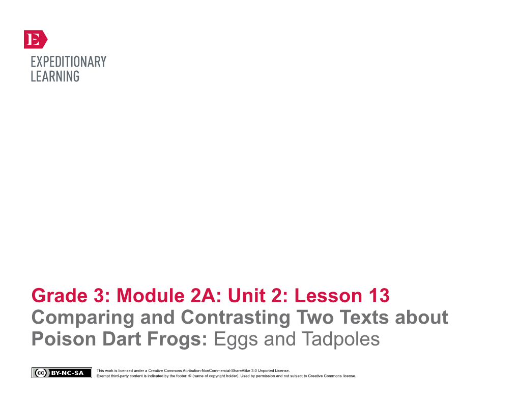 Grade 3: Module 2A: Unit 2: Lesson 13