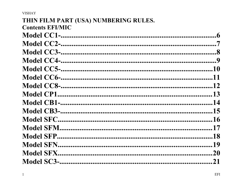 SAP Part Numbering Rules for Model E102C