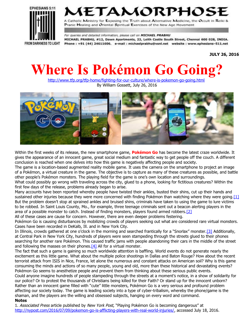 Where Is Pokémon Go Going?